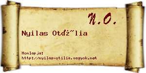 Nyilas Otília névjegykártya